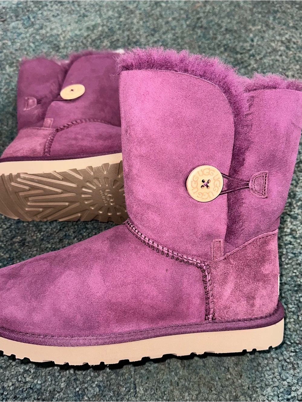 UGG Women's Classic Bailey Button Boot in Purple